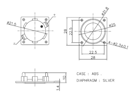 Rectangular speaker